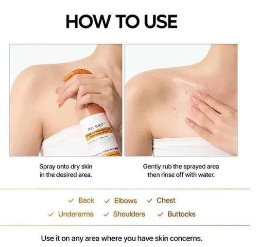 Exfoliating Kojic Acid Turmeric Spray 400 ml Pack of 2