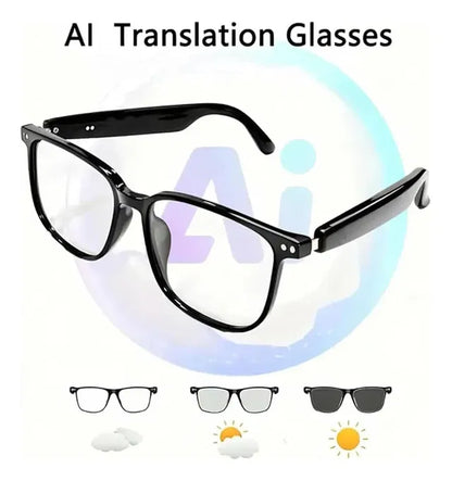 AI Interpretation Smart Glasses   Language Translation, Photochromic Lenses, AI Chat & Hands-Free Audio
